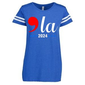 Comma + La Kamala Harris For President 2024 Election Enza Ladies Jersey Football T-Shirt