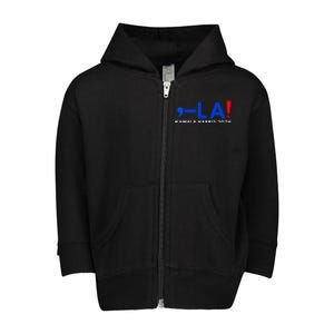 Comma La Kamala Harris 2024 Toddler Zip Fleece Hoodie