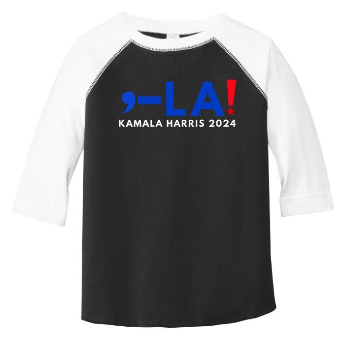 Comma La Kamala Harris 2024 Toddler Fine Jersey T-Shirt