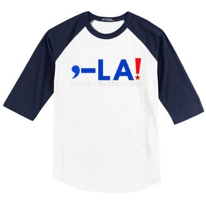 Comma La Kamala Harris 2024 Baseball Sleeve Shirt