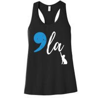 Comma La Kamala Harris Vote For Childless Cat Ladies Women's Racerback Tank