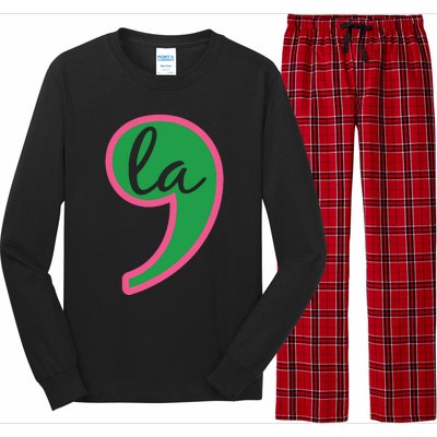 Comma La Kamala Harris Vote 2024 Long Sleeve Pajama Set