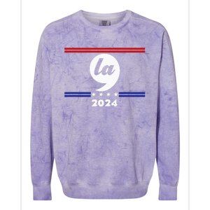 Comma La Kamala Harris 2024 Colorblast Crewneck Sweatshirt