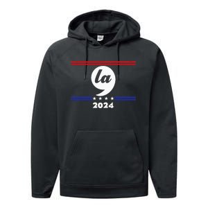 Comma La Kamala Harris 2024 Performance Fleece Hoodie