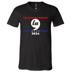 Comma La Kamala Harris 2024 V-Neck T-Shirt