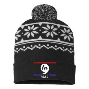 Comma La Kamala Harris 2024 USA-Made Snowflake Beanie