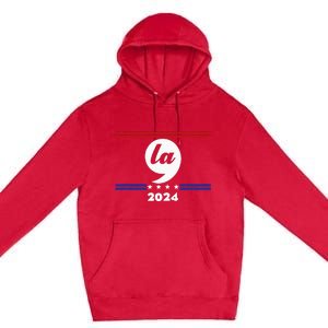 Comma La Kamala Harris 2024 Premium Pullover Hoodie