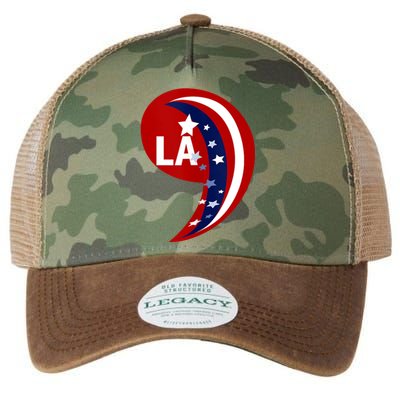 Comma La Kamala Harris 2024 Blue Comfort Aka Legacy Tie Dye Trucker Hat