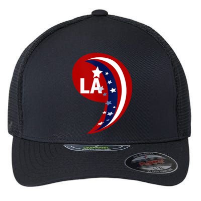 Comma La Kamala Harris 2024 Blue Comfort Aka Flexfit Unipanel Trucker Cap