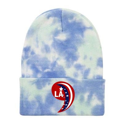 Comma La Kamala Harris 2024 Blue Comfort Aka Tie Dye 12in Knit Beanie