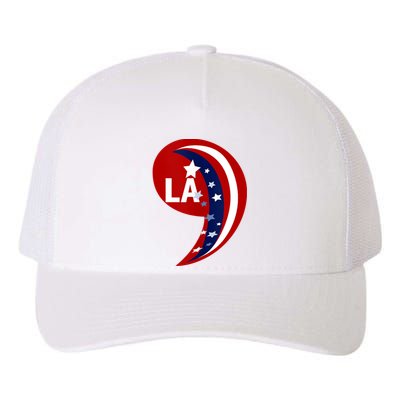 Comma La Kamala Harris 2024 Blue Comfort Aka Yupoong Adult 5-Panel Trucker Hat