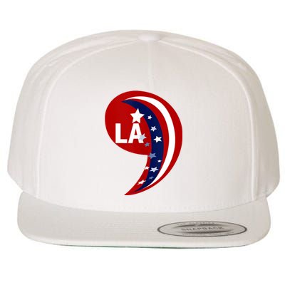 Comma La Kamala Harris 2024 Blue Comfort Aka Wool Snapback Cap