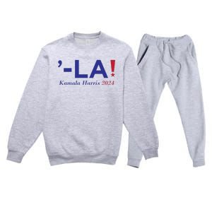 Comma La Kamala  Harris 2024 Premium Crewneck Sweatsuit Set