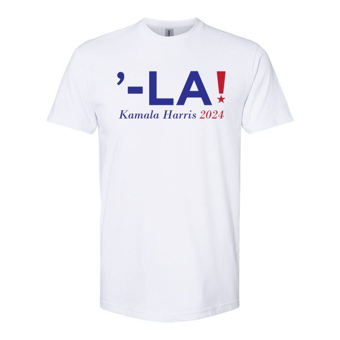 Comma La Kamala  Harris 2024 Softstyle CVC T-Shirt