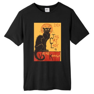 Cat Lady Kamala Le Chat Noir Funny Ballot Election Campaign Tall Fusion ChromaSoft Performance T-Shirt