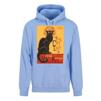 Cat Lady Kamala Le Chat Noir Funny Ballot Election Campaign Unisex Surf Hoodie