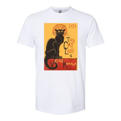 Cat Lady Kamala Le Chat Noir Funny Ballot Election Campaign Softstyle CVC T-Shirt