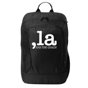 Comma La Kamala Harris Tim Walz Coach 2024 La Comma City Backpack