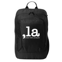 Comma La Kamala Harris Tim Walz Coach 2024 La Comma City Backpack