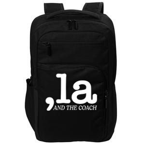 Comma La Kamala Harris Tim Walz Coach 2024 La Comma Impact Tech Backpack