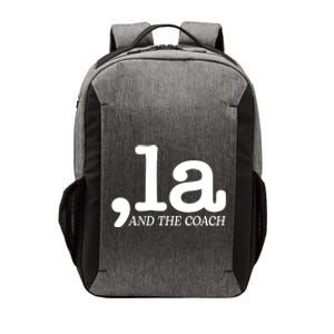 Comma La Kamala Harris Tim Walz Coach 2024 La Comma Vector Backpack