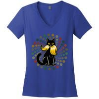 Cat Ladies Kamala Harris Anti Trump Humor Election 2024 Women's V-Neck T-Shirt