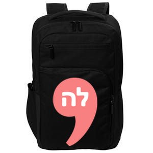 Comma La Kamala Harris For President Hebrew Alphabet La Impact Tech Backpack