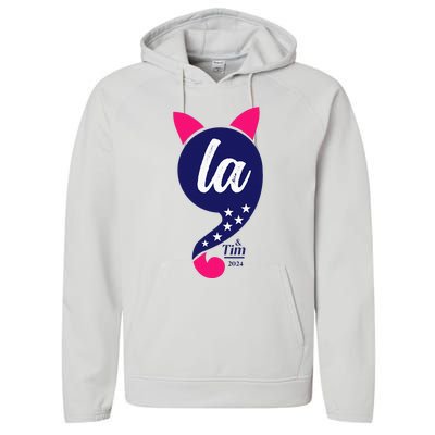 Comma La Kamala Harris 2024 For President Election Performance Fleece Hoodie