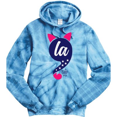 Comma La Kamala Harris 2024 For President Election Tie Dye Hoodie