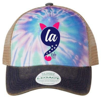 Comma La Kamala Harris 2024 For President Election Legacy Tie Dye Trucker Hat