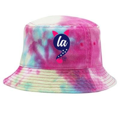 Comma La Kamala Harris 2024 For President Election Tie-Dyed Bucket Hat