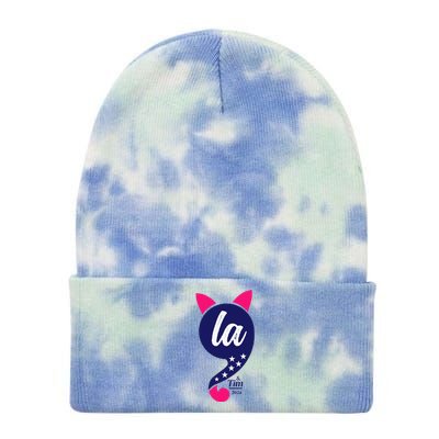 Comma La Kamala Harris 2024 For President Election Tie Dye 12in Knit Beanie