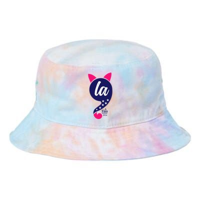 Comma La Kamala Harris 2024 For President Election Tie Dye Newport Bucket Hat