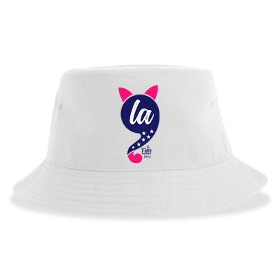 Comma La Kamala Harris 2024 For President Election Sustainable Bucket Hat