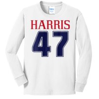 Comma La Kamala Harris 2024 Madam President Vote Kamala Kids Long Sleeve Shirt