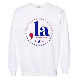 Comma La Kamala Harris For President 2024 Funny Kamala Us Garment-Dyed Sweatshirt