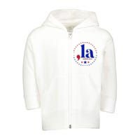 Comma La Kamala Harris For President 2024 Funny Kamala Us Toddler Zip Fleece Hoodie