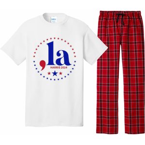 Comma La Kamala Harris For President 2024 Funny Kamala Us Pajama Set