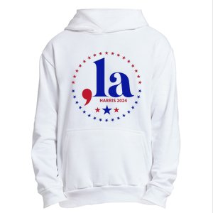 Comma La Kamala Harris For President 2024 Funny Kamala Us Urban Pullover Hoodie