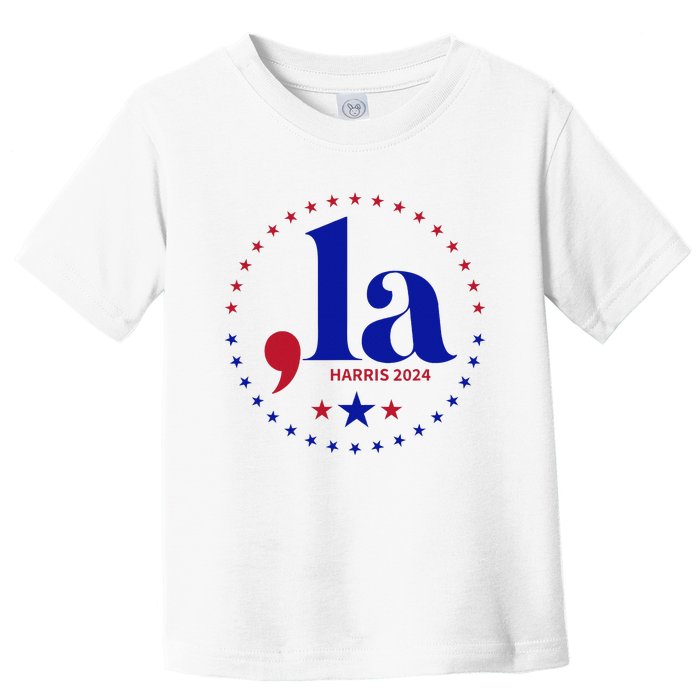 Comma La Kamala Harris For President 2024 Funny Kamala Us Toddler T-Shirt