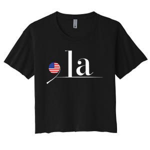 Comma La Kamala Women's Crop Top Tee