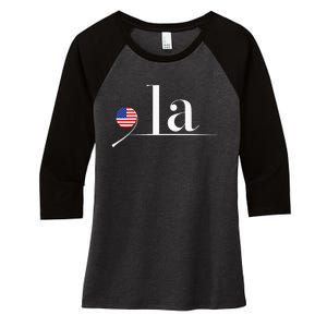 Comma La Kamala Women's Tri-Blend 3/4-Sleeve Raglan Shirt