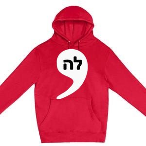 Comma La Kamala Hebrew Alphabet Cute Premium Pullover Hoodie