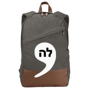 Comma La Kamala Hebrew Alphabet Cute Cotton Canvas Backpack