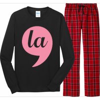 Comma + La Kamala Harris For President 2024 Election Long Sleeve Pajama Set