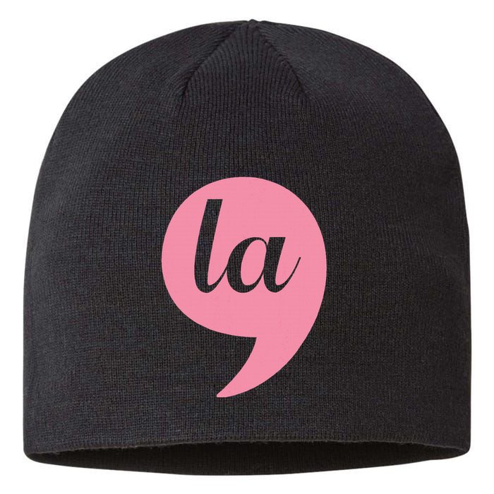 Comma + La Kamala Harris For President 2024 Election Sustainable Beanie