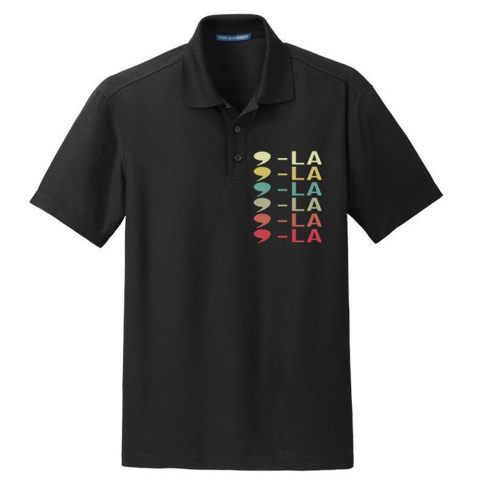 Comma La Kamala Harris President 2024 Dry Zone Grid Polo