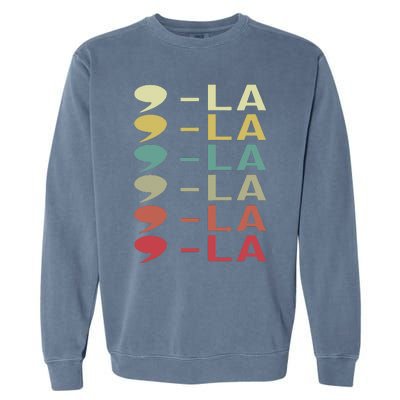 Comma La Kamala Harris President 2024 Garment-Dyed Sweatshirt