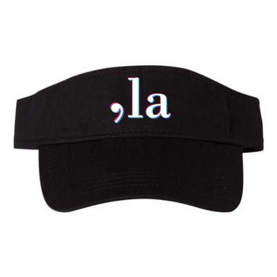 Comma La Kamala Harris Funny Valucap Bio-Washed Visor