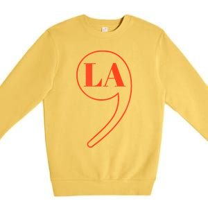 Comma La Kamala Harris Premium Crewneck Sweatshirt